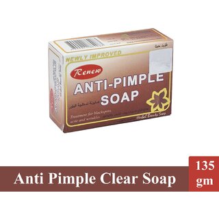 Renew Anti-Pimple Herbal Face Soap - Pack Of 1 (135g)