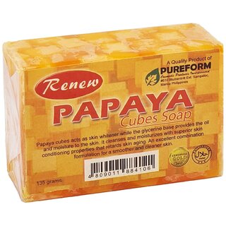 Renew Papaya Cubes Soap - 135g