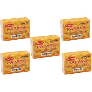 Renew Papaya Cubes Soap - 135g (Pack Of 5)
