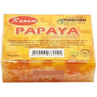 Renew Skin Papaya Cubes Soap - 135gm
