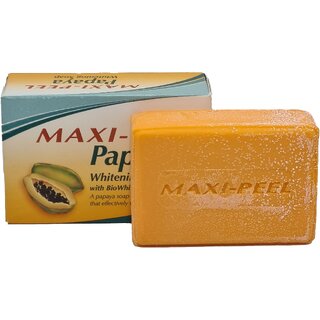 Maxi-Peel Papaya Skin Whitening  Brightening Soap - 135g