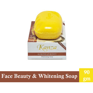 Skin Whitening Almond  Honey Kanza Soap (90g)