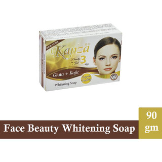 Kanza Gluta  Kojic Whitening Face  Body Soap - Pack Of 1 (90g)