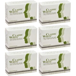 Classic White Twin Whitening Soap - 85gm (Pack Of 6)