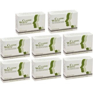 Classic White Twin Whitening Soap - 85gm (Pack Of 8)