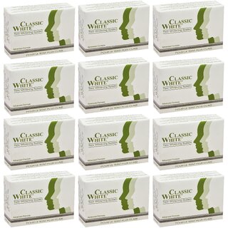 Classic White Twin Whitening Soap - 85gm (Pack Of 12)