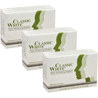 Classic White Bathing Whitening Soap - Pack Of 3 (85g)