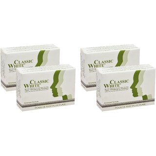 Classic White Bathing Whitening Soap - Pack Of 4 (85g)