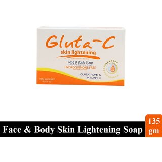 Skin Lightening Gluta-C Face  Body Soap - 135gm