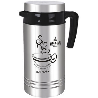 Dhara Stainless Steel Tea Star Insulated Hot And Cold Thermosteel Carafe 1200ml