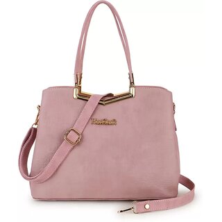 LAIK Handbags for Women Premium PU Leather Shoulder Bags Latest Trendy Design Bag Top Handle Stylish Bag For Ladies  Peach - Handbags | Buy online on ZillyBuy