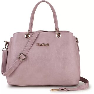 LAIK Premium PU Leather Handbags for Women  Crossbody Bags for Women  Top Handle Shoulder Bag  Trendy Handbag for Women  Adjustable  Detachable Sling Strap Peach - Handbags | Buy online on ZillyBuy