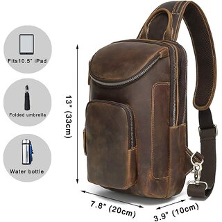 OLIVER WALK - Leather Side Bag for Men Comfort in Travelling - Handbags | Buy online on ZillyBuy