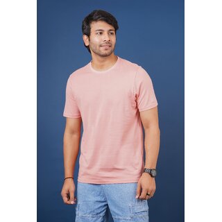 red line mens rose solid 100 cotton round neck t shirt