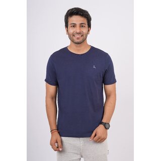 redline mens black solid 100 cotton round neck t shirt