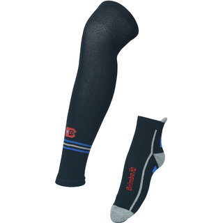 Brimba H2 Black Cotton Knee High Socks For Men  Women - Socks | Buy online on ZillyBuy