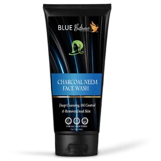 blue botanic charcoal neem face wash pack of 1 