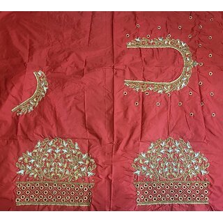 omsaifab cotton silk self design blouse material