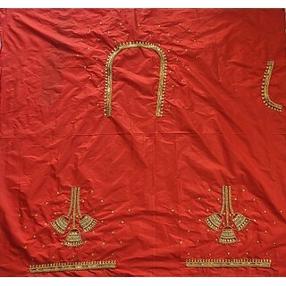 omsaifab cotton silk self design blouse material