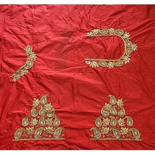 omsaifab cotton silk self design blouse material