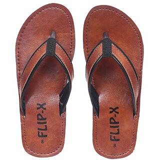Modern Men LEACO Men Slippers By Flip X - Leatherette Comfortable, Stylish, Durable, Non-Slip Sl