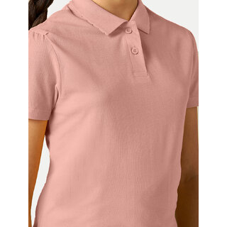 Elegant Data - Not - Present Girls Peach Polo  T-shirt 2026 at ShopCircuit | ONDC