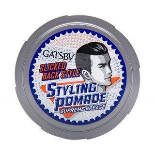 GATSBY Supreme Grease Styling Wax - Pack Of 1 (80g)