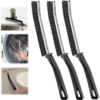 3 Pcs Gap Cleaning Brush, Bathroom Gap Cleaning Brush, Hard-bristled Crevice Cleaning Tool, Gap Brush Cleaner silver