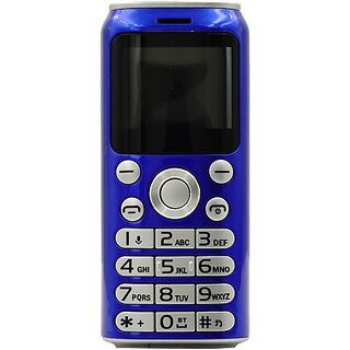 Sia Cola Can (Dual Sim, 2.54 Cm (1 Inch) Display, 300 Mah Battery, Blue)