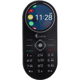 Oneme Mars (Dual Sim, 3.53 Cm (1.39 Inch) Display, 1050 Mah Battery, Black, Gold)