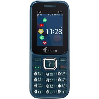Oneme Fm-2 F31 (Dual Sim, 4.57 Cm (1.8 Inch) Display, 1100 Mah Battery, Blue) - Mobile Phone | Buy online on ZillyBuy
