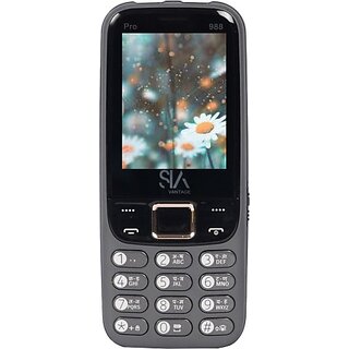 Siavantage Pro 988 (Triple Sim, 6.1 Cm (2.4 Inch) Display, 3000 Mah Battery, Grey) - Mobile Phone | Buy online on ZillyBuy