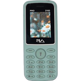 Siavantage Pro 2163 (Dual Sim, 4.57 Cm (1.8 Inch) Display, 1000 Mah Battery, Green)