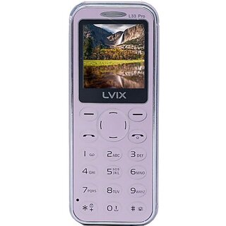 Lvix L33 Pro (Dual Sim, 4.5 Cm (1.77 Inch) Display, 1000 Mah Battery, Pink)