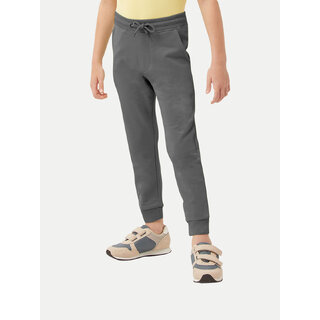 Boys Grey melange Solid Jogger