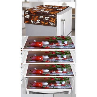 REVEXO Polyester Floral Pattern Fridge Covers - Home Improvement | Buy online on ZillyBuy