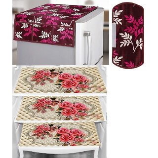 REVEXO Polyester Floral Pattern Fridge Covers - Home Improvement | Buy online on ZillyBuy