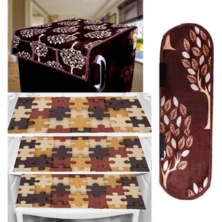 REVEXO Polyester Floral Pattern Fridge Covers - Home Improvement | Buy online on ZillyBuy
