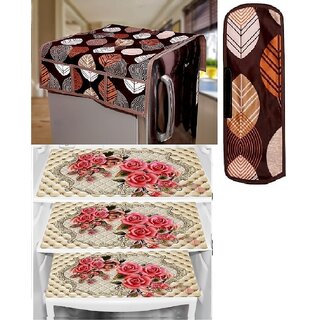 REVEXO Polyester Floral Pattern Fridge Covers - Home Improvement | Buy online on ZillyBuy
