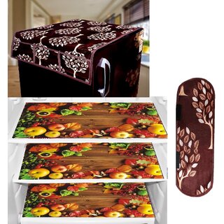 REVEXO Polyester Floral Pattern Fridge Covers - Home Improvement | Buy online on ZillyBuy