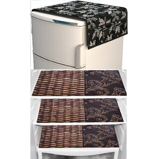 REVEXO Polyester Floral Pattern Fridge Covers - Home Improvement | Buy online on ZillyBuy
