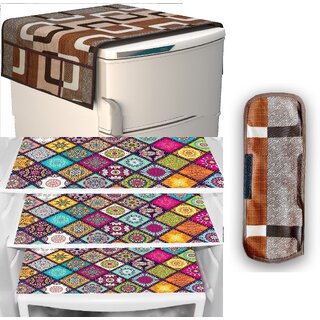 REVEXO Polyester Floral Pattern Fridge Covers - Home Improvement | Buy online on ZillyBuy