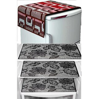 REVEXO Polyester Floral Pattern Fridge Covers - Home Improvement | Buy online on ZillyBuy