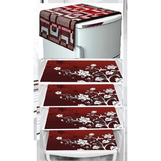 REVEXO Polyester Floral Pattern Fridge Covers - Home Improvement | Buy online on ZillyBuy