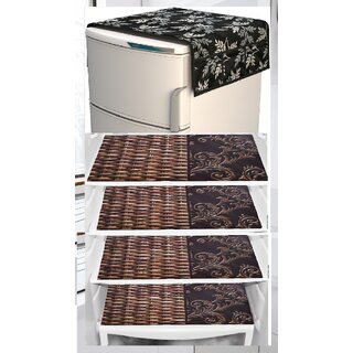 REVEXO Polyester Floral Pattern Fridge Covers - Home Improvement | Buy online on ZillyBuy