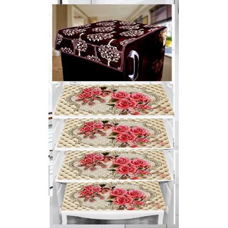 REVEXO Polyester Floral Pattern Fridge Covers - Home Improvement | Buy online on ZillyBuy
