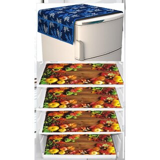 REVEXO Polyester Floral Pattern Fridge Covers - Home Improvement | Buy online on ZillyBuy