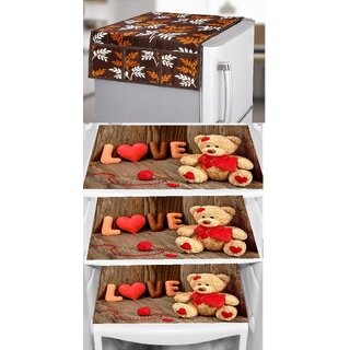 REVEXO Polyester Floral Pattern Fridge Covers - Home Improvement | Buy online on ZillyBuy