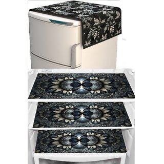 REVEXO Polyester Floral Pattern Fridge Covers - Home Improvement | Buy online on ZillyBuy