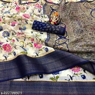 cotton saree with blouse